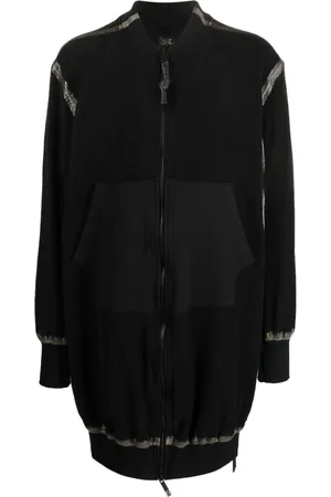 ISAAC SELLAM EXPERIENCE Seam-detailing zip-up midi coat
