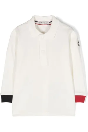 Moncler Logo-patch long-sleeve polo shirt