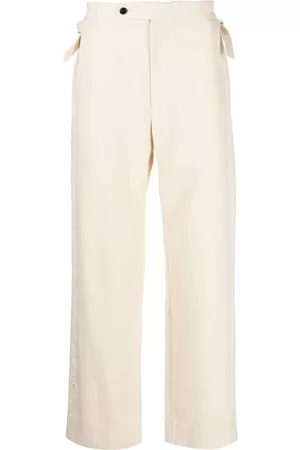 BODE Floral-embroidery chino trousers
