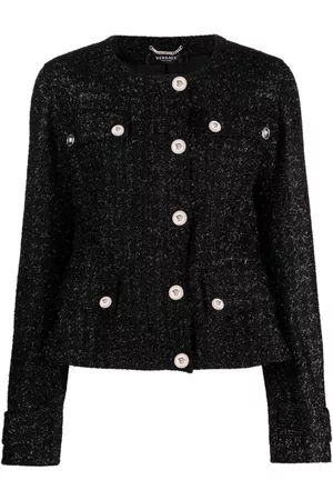 VERSACE Medusa Head single-breasted tweed jacket