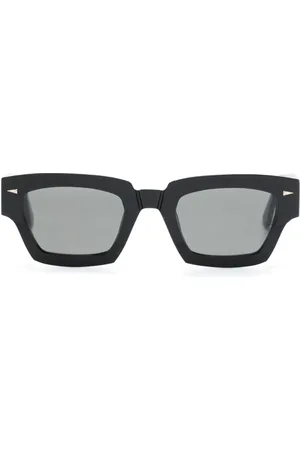 AHLEM Magenta rectangle-frame sunglasses