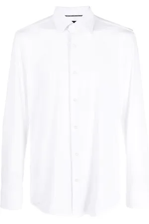 HUGO BOSS Pointed-collar long-sleeve shirt