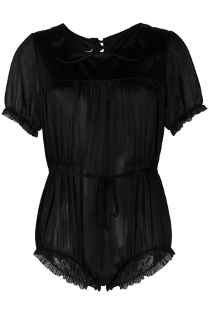 Maison Margiela Four-stitch ruched bodysuit