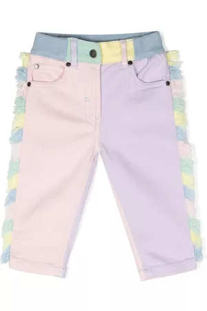 Stella McCartney Colour-block frayed jeans