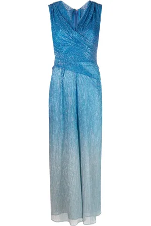 TALBOT RUNHOF Gradient-effect sleeveless dress