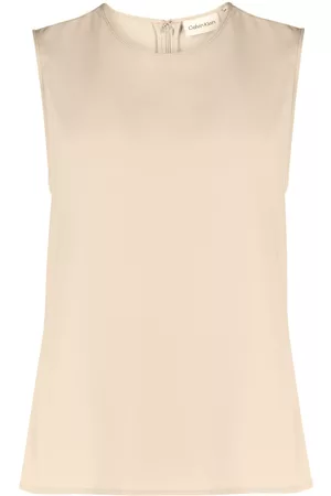 Calvin Klein Sleeveless crêpe top
