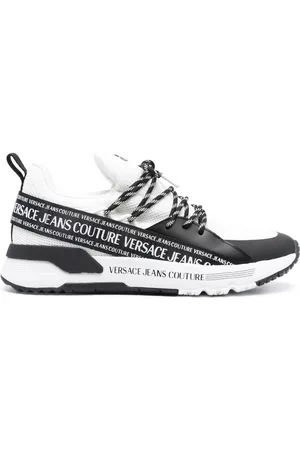 VERSACE Logo-tape low-top sneakers