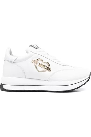 Moschino Logo-plaque low-top sneakers