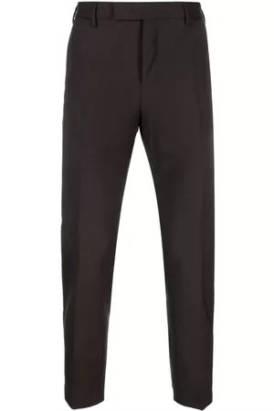 PT Torino Mid-rise wool tailored trousers
