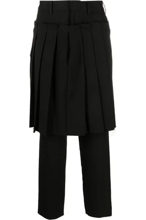 UNDERCOVER Pleated-skirt tailored trousers