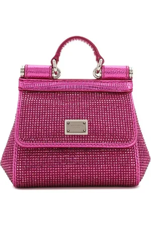 Dolce & Gabbana Mini Sicily rhinestone-embellished tote bag