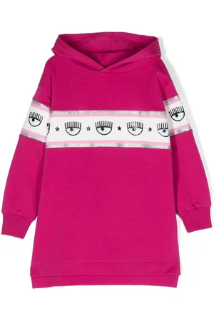 Chiara Ferragni Eyelike logo-tape hooded dress