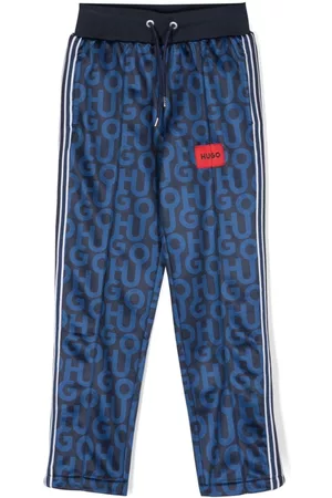 HUGO BOSS Logo-print drawstring track pants