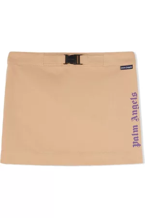 Palm Angels Logo-print cotton skirt