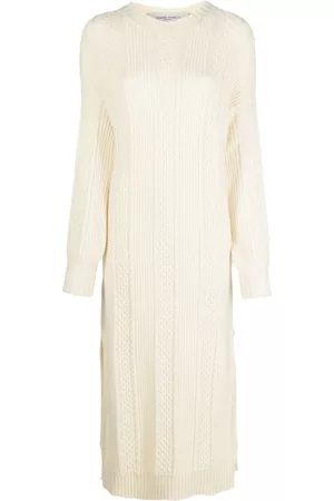 Golden Goose Cable-knit crew neck dress