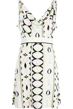 PUCCI Pre-Owned Geometric-pattern belted mini-dress