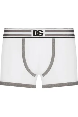 Dolce & Gabbana Logo-waistband striped boxers