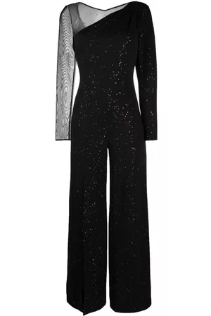 TALBOT RUNHOF Sequin-embellished wide-leg jumpsuit