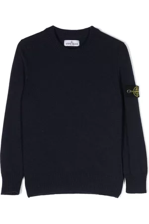 Stone Island Compass-patch crew-neck jumper