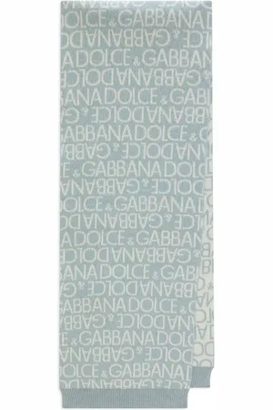 Dolce & Gabbana Logo-print cotton-cashmere scarf