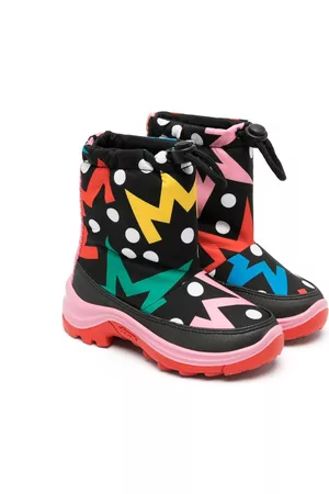 Stella McCartney Graphic-print drawstring snow boots