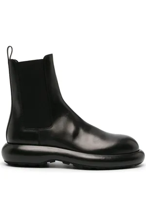Jil Sander Round-toe leather ankle boots