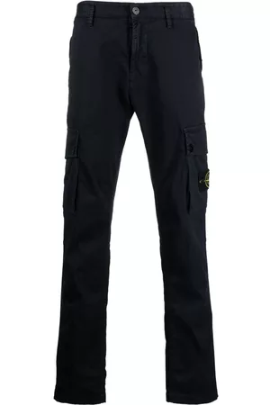 Stone Island Compass-motif cotton cargo pants