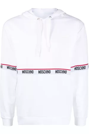 Moschino Logo-tape pullover hoodie