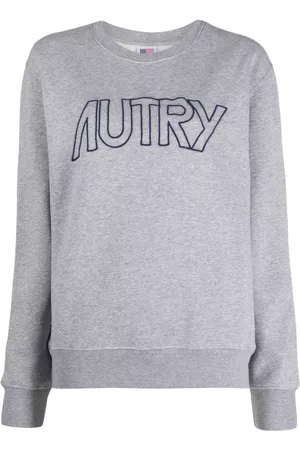 Autry Embroidered-logo cotton sweatshirt