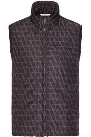 VALENTINO GARAVANI Toile Iconographe zipped gilet
