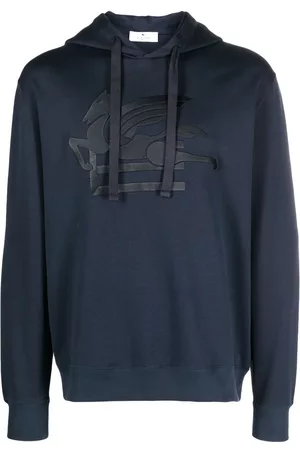 Etro Logo-embroidered cotton hoodie