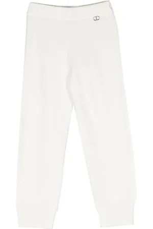 Twin-Set Logo-plaque knitted track pants