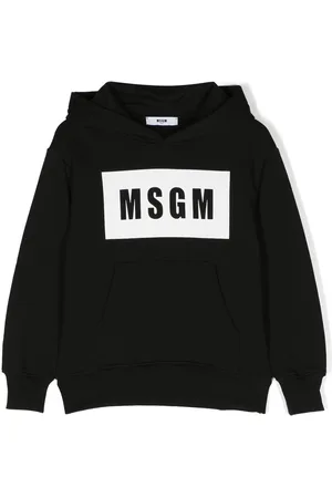 Msgm Logo-print cotton hoodie