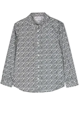 BONPOINT Floral-print long-sleeve shirt