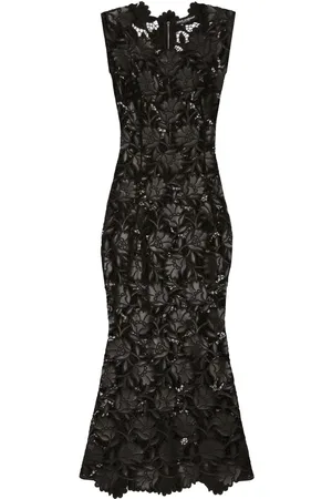 Dolce & Gabbana Floral-lace midi dress