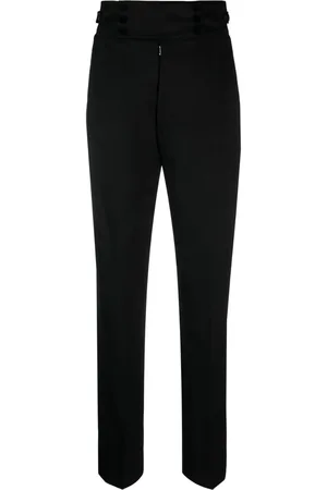 Maison Margiela Four-stitch tapered wool trousers