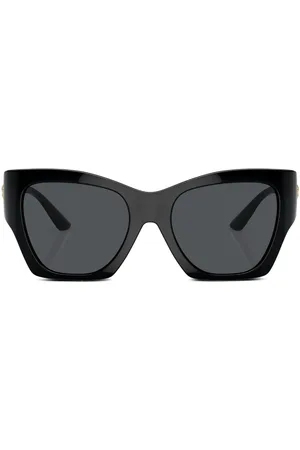VERSACE Logo-plaque cat-eye frame sunglasses