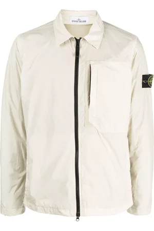 Stone Island Compass-patch lightweight zip-up jacket