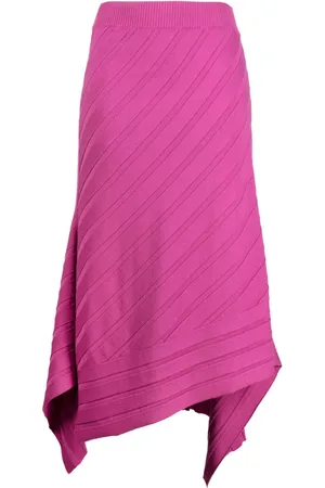 Stella McCartney Asymmetric-hem knitted skirt