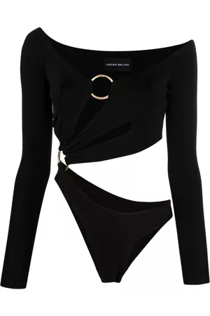 Louisa Ballou Cut-out asymmetric jersey top