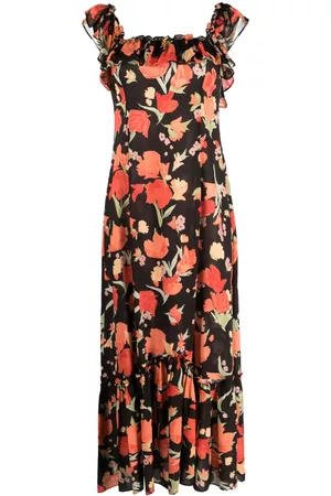 RIXO London Floral-print ruffled dress