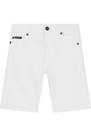 Dolce & Gabbana Logo-plaque denim shorts