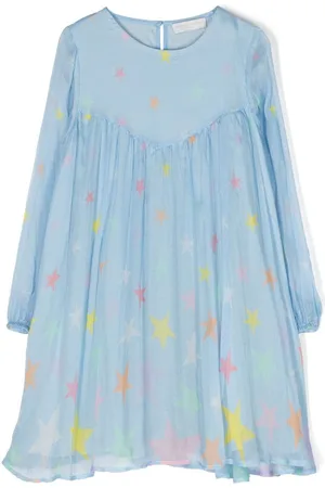 Stella McCartney Star-print chiffon dress