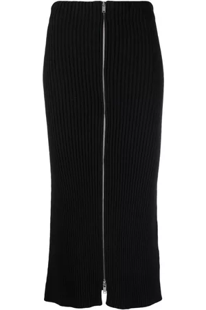 Jil Sander Ribbed-knit cotton pencil skirt