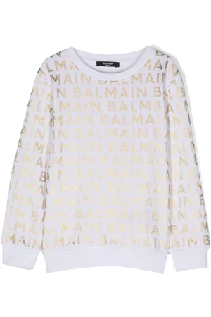 Balmain Logo-print cotton sweatshirt
