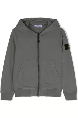 Stone Island Compass-badge zip-up hoodie