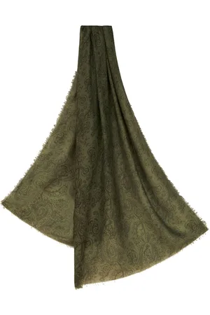 Etro Paisley-print frayed-edge scarf