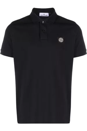 Stone Island Compass logo-embroidered cotton polo shirt