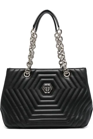 Philipp Plein Hexagon quilted leather shoulder bag