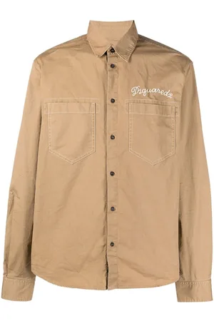 Dsquared2 Logo-embroidered button-up shirt